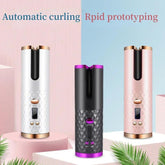 USB-Charging Portable Wireless Rotating Hair Curler