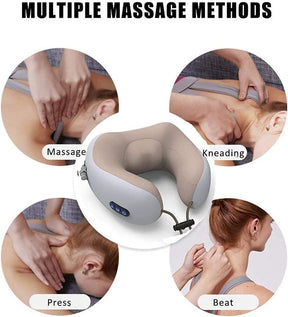 Rechargeable U Shaped Electric Travel Neck Massage Pillow