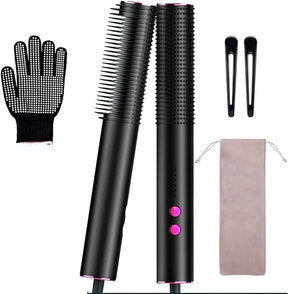 Heated Hair Curler Brush for Salon-Quality Curls