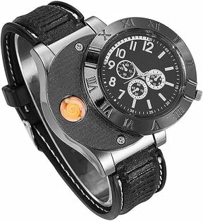 Innovative Military USB Lighter Watch: Style Meets Survival!