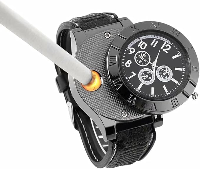 Innovative Military USB Lighter Watch: Style Meets Survival!