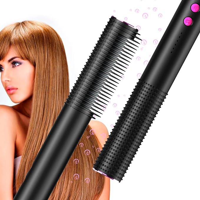 Heated Hair Curler Brush for Salon-Quality Curls