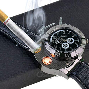 Innovative Military USB Lighter Watch: Style Meets Survival!